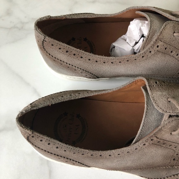 Driver Club Princeton Wingtip Lace-Up Sneaker Light Grey Suede - Picture 7 of 10